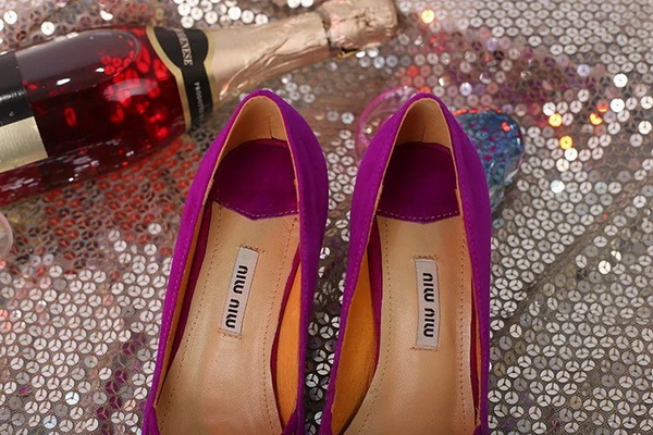 MIUMIU Shallow mouth stiletto heel Shoes Women--010